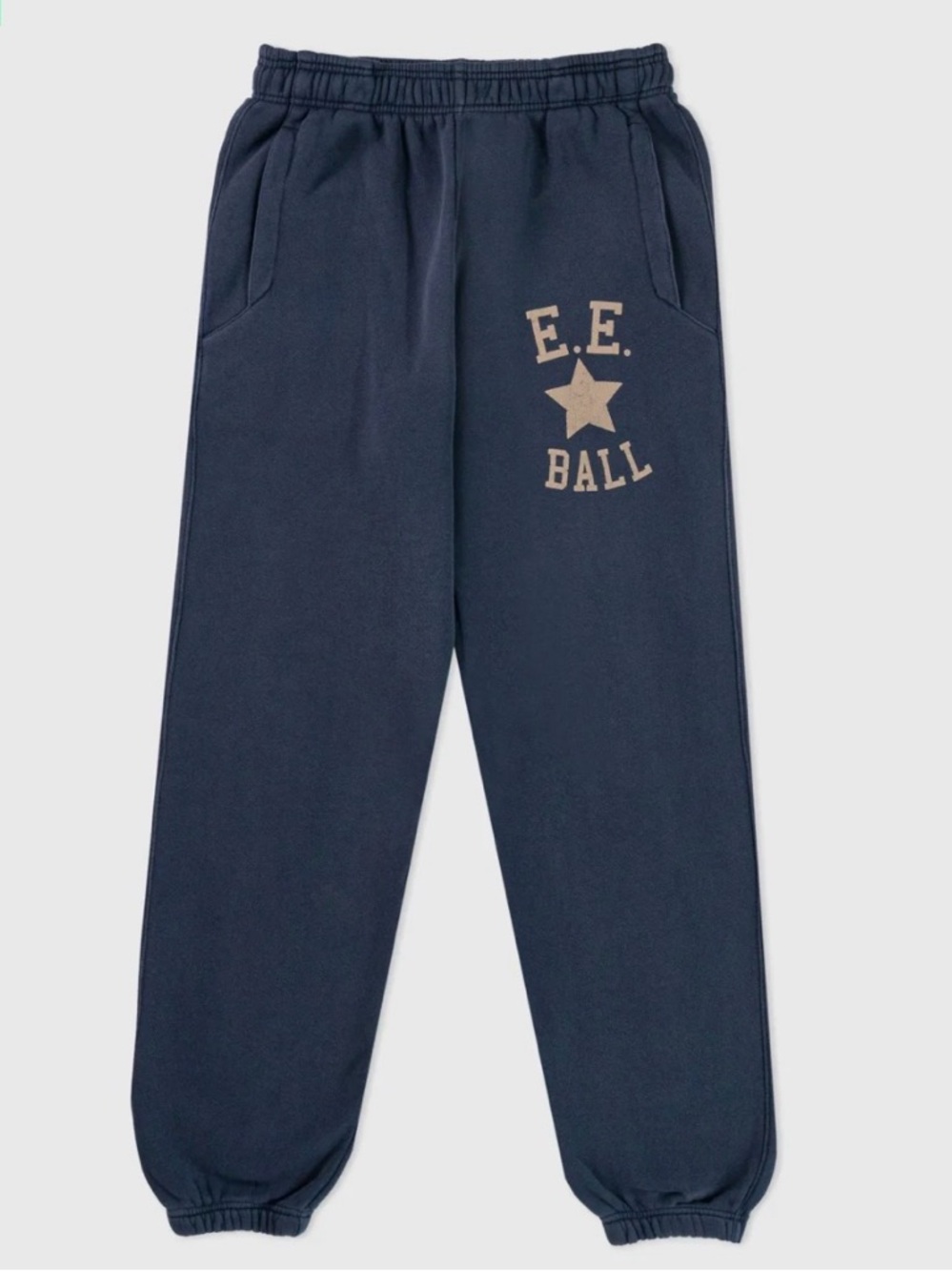 Eric Emanuel Navy E.E. Ball Logo Sweatpants
